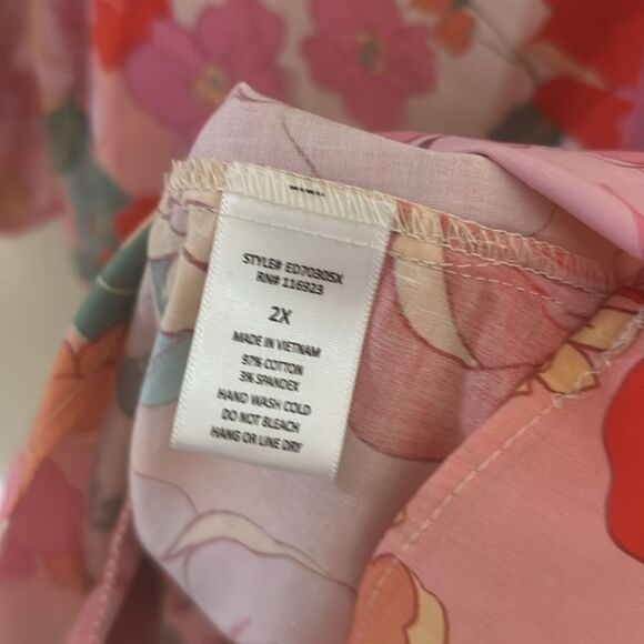 Easel Floral Dress nwt size 2x - Picture 6 of 6